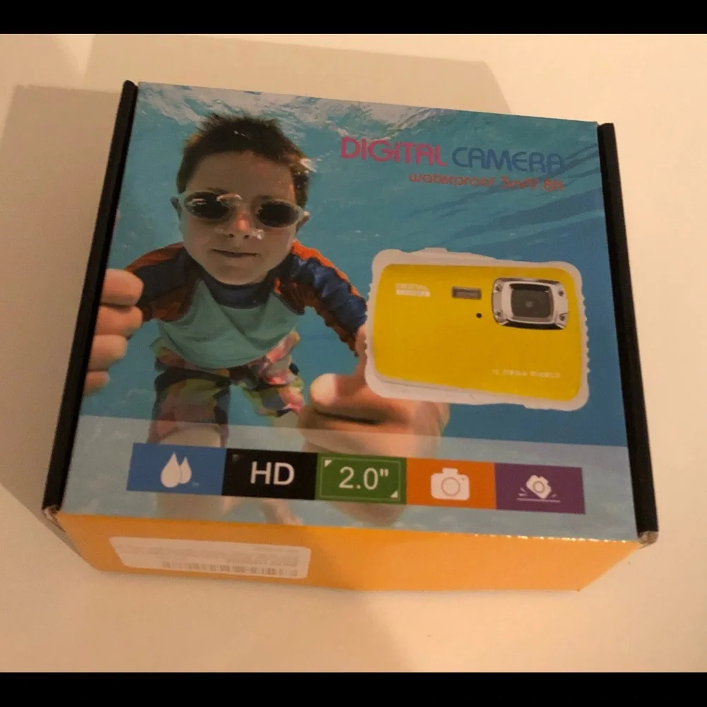 📸Kids Digital waterproof Camera 3m/9.8ft - 12 Mega Pixels HD 2.0